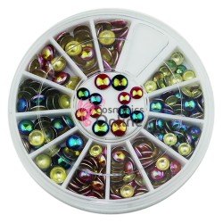 Carusel 3D pentru unghii C070 metalice Colorate de 5mm